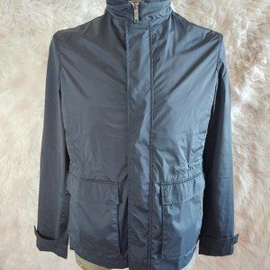 Zara Men's Black Thermore Traveler Full Zip Wind Breaker Jacket Size M